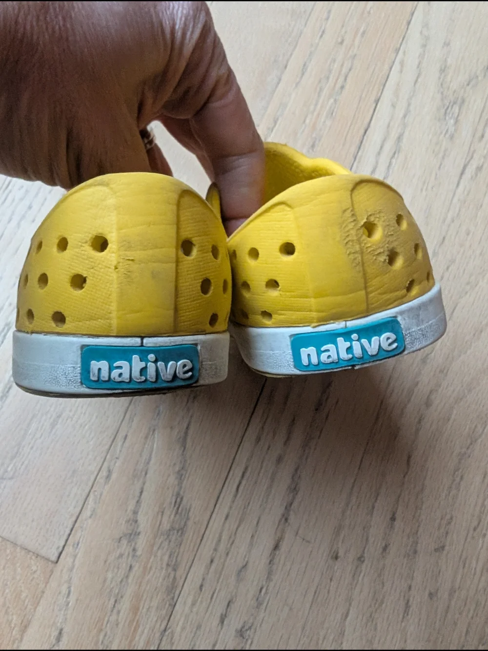 Native Jefferson Slip-On Kids Shoes in Yellow